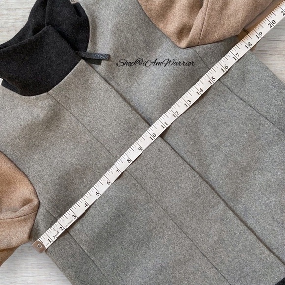 J.Crew funnel neck color-block Italian wool coat *shop@iamwarrior - Picture 6 of 10